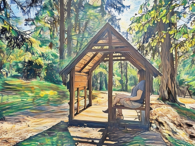 Tranquillità nella foresta