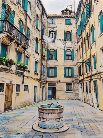 Cortile Veneziano con Pozzo
