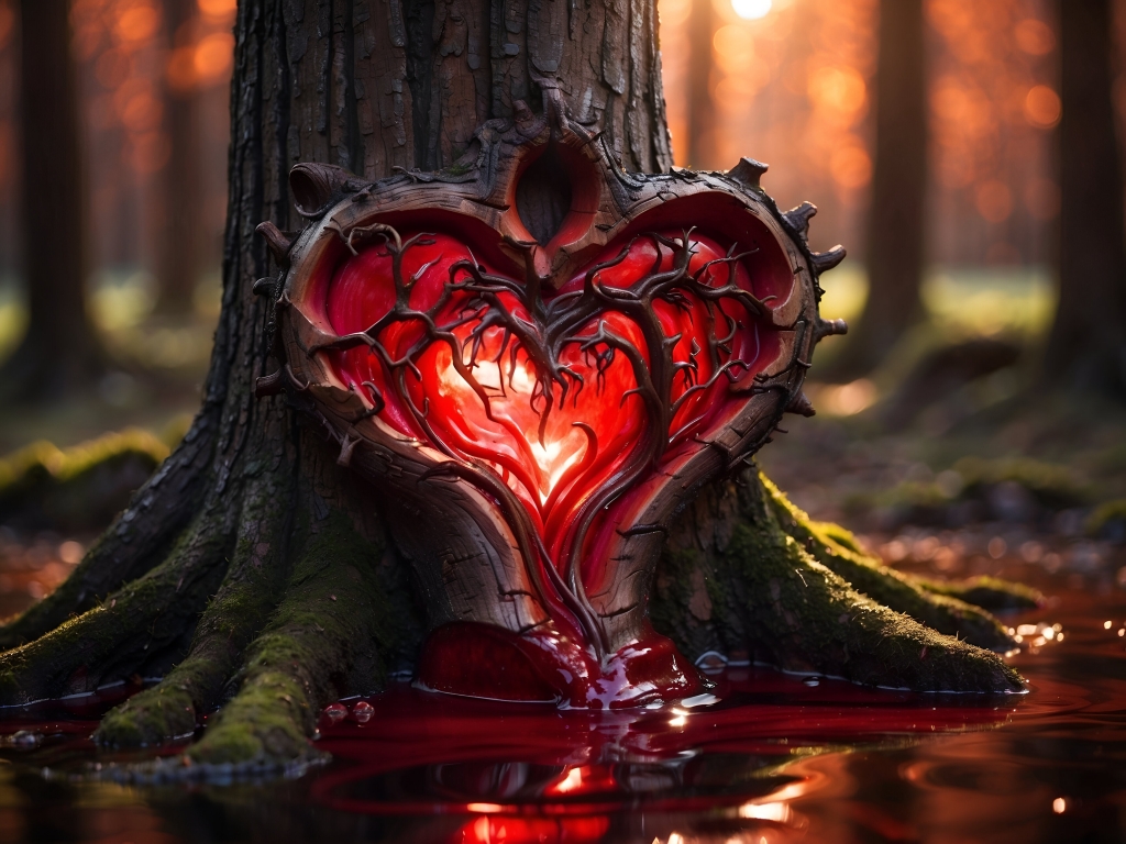 Bleeding forest