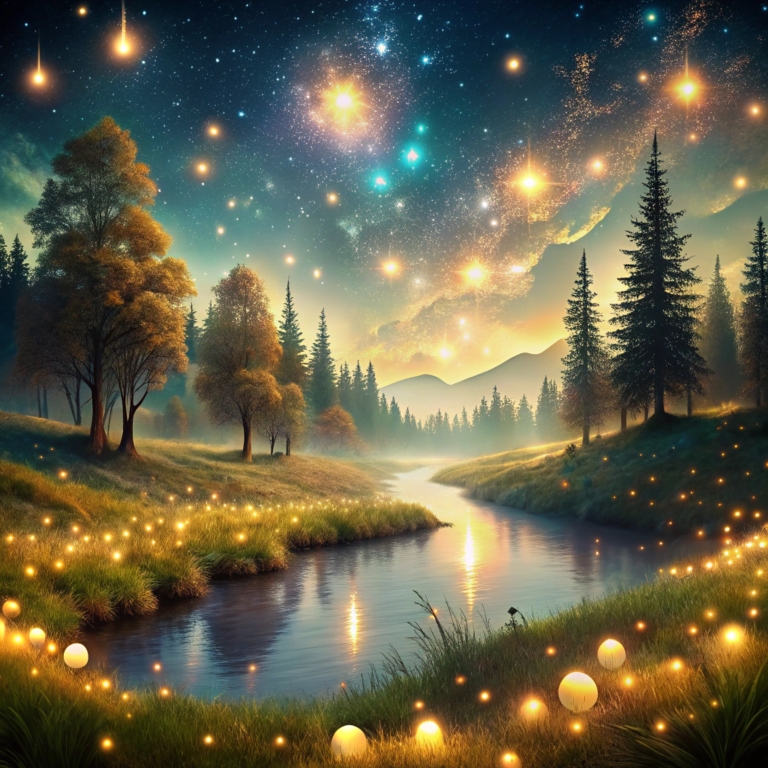 Magical night landscape