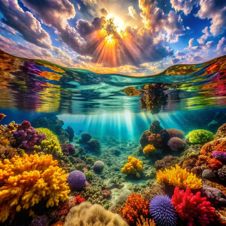 Natural multi-colored