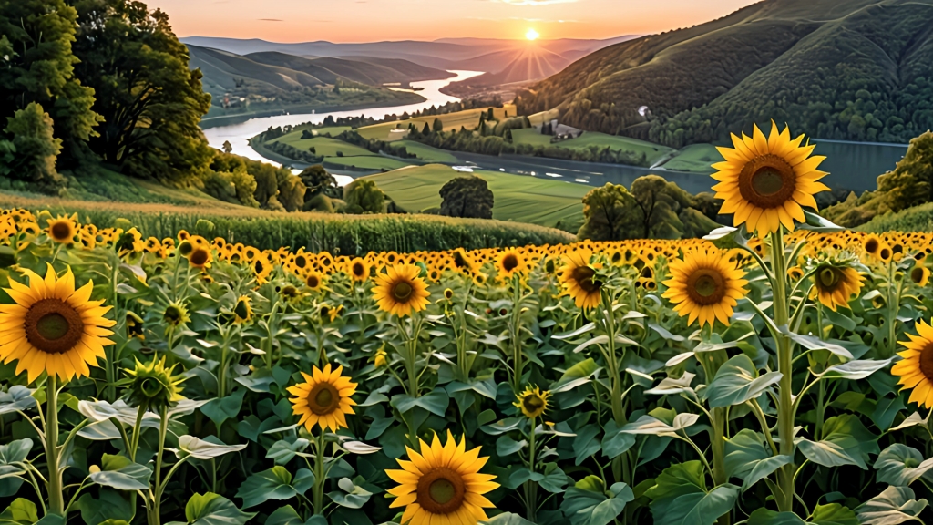 Tramonto tra bellezze naturali