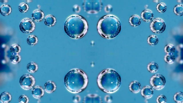 Bolle blu riflesse