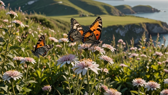 Farfalle tra i fiori