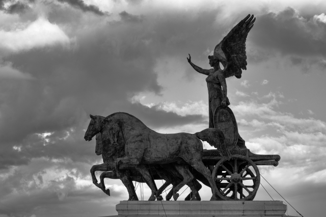 I cavalli sull'altare della Patria