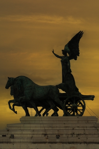 Altare della Patria, la quadriga e la vittoria alata
