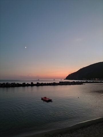 Pattino al tramonto