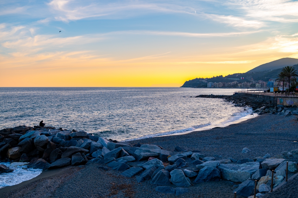 Il mare ed il tramonto