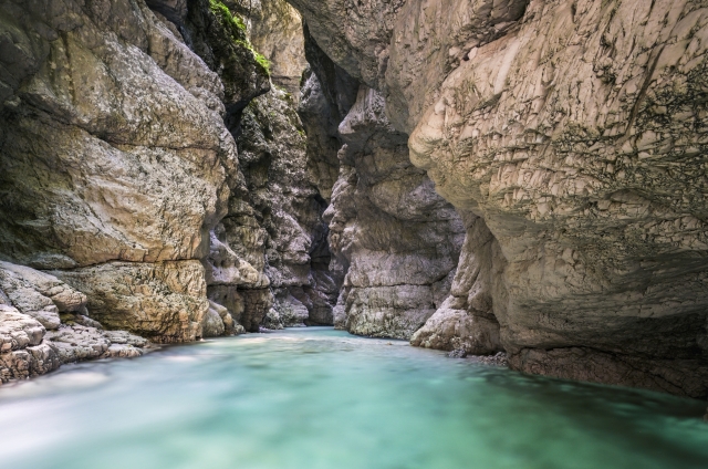 Nell'antro del torrente Raccolana