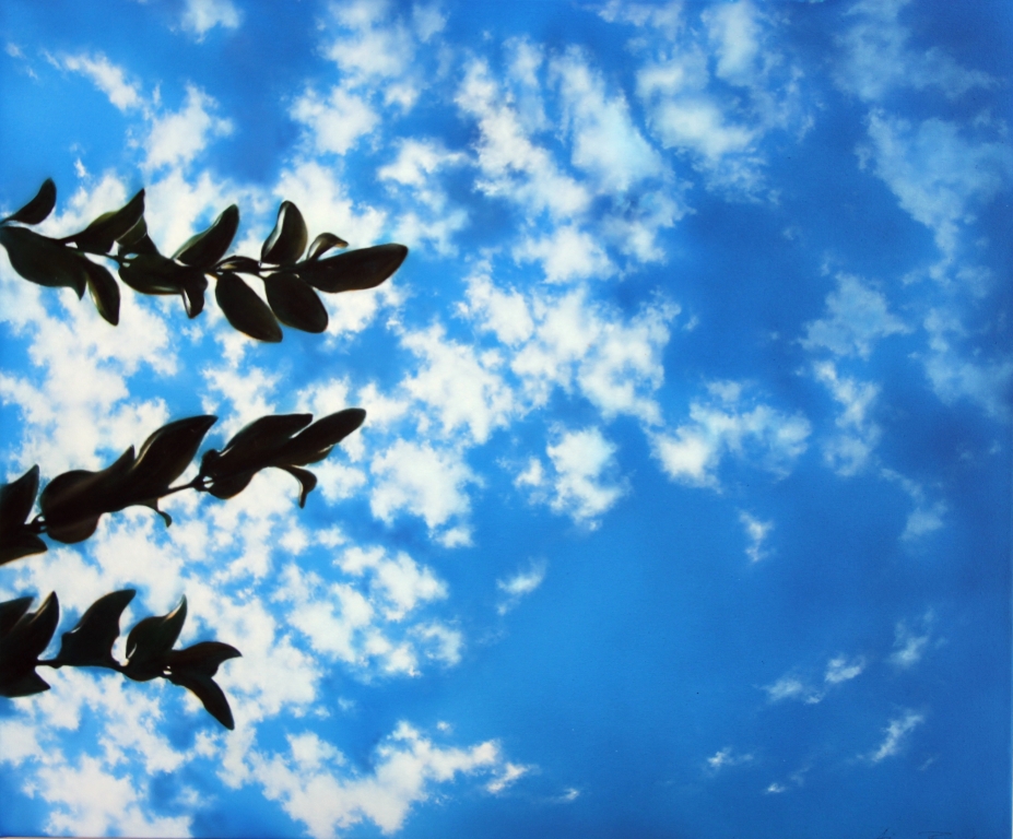 Titolo:  Guardare in alto Il cielo in un giorno di ottobre.