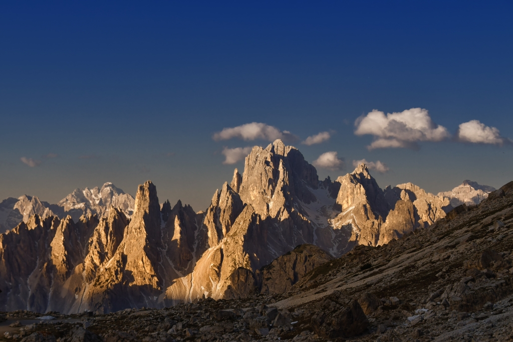 I Cadin di San Lucano all'alba