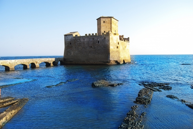 historic Astura Tower standing proudly in the mediterranean sea